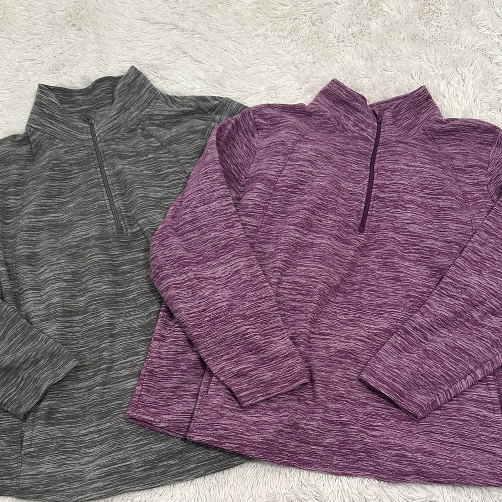 🪉 Bundle of 2 St John’s Bay 1/4 Zip Fleece Pullovers